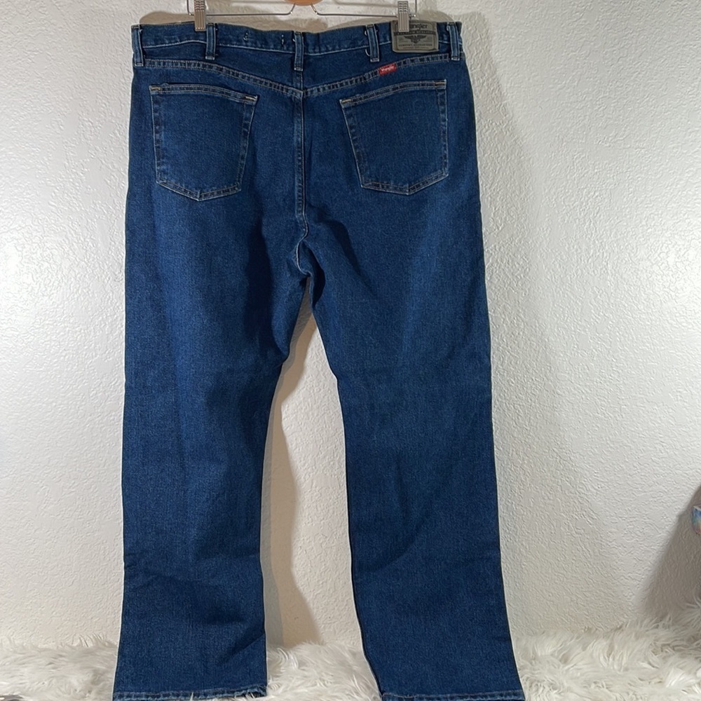 WRANGLER Regular Fit Straight Leg Opening Denim Jeans Size 42x30 NEW - Picture 4 of 11